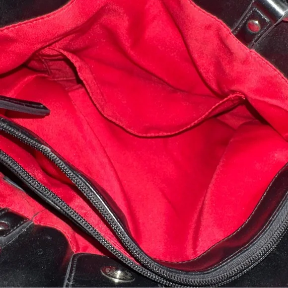 Dana Buchman Beige Brown Black Canvas Tote Handbag/Purse - Picture 5 of 8